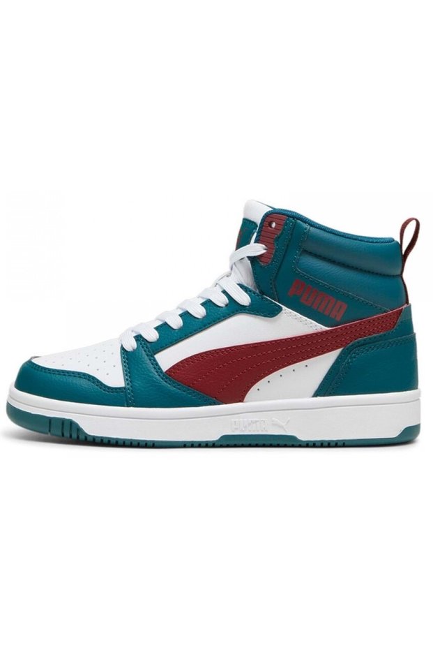 Rebound V6 Mid Jr 393831 High-Top Unisex Sports Shoes Green