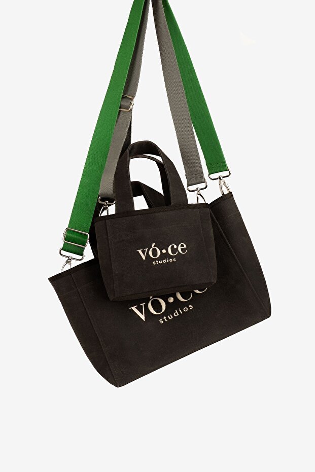 Kanvas Black Medium Bag - 3