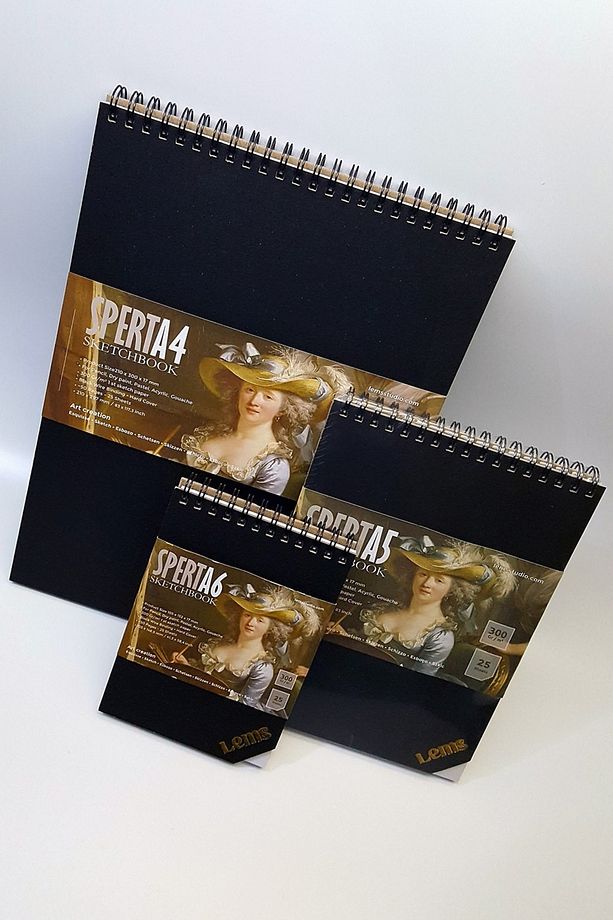 Sperta SET A6-A5-A4 Sketchbook 300gr 50 syf. 25 yaprak Sert Kapak Eskiz defteri - 6