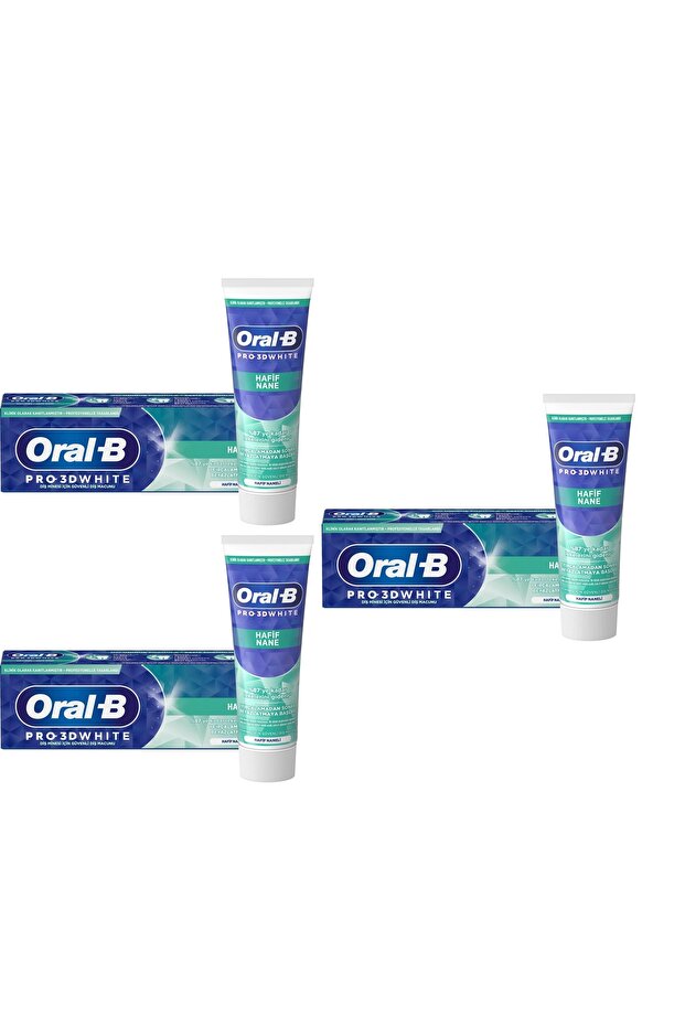 معجون أسنان برو 3D White Light Mint - 75 مل - 3 قطع