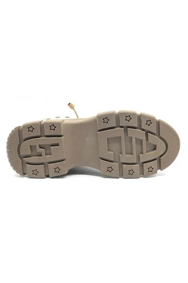 Fade Memory Kaucuk Kaymaz Taban Unisex Kadın Bot Bej - 3