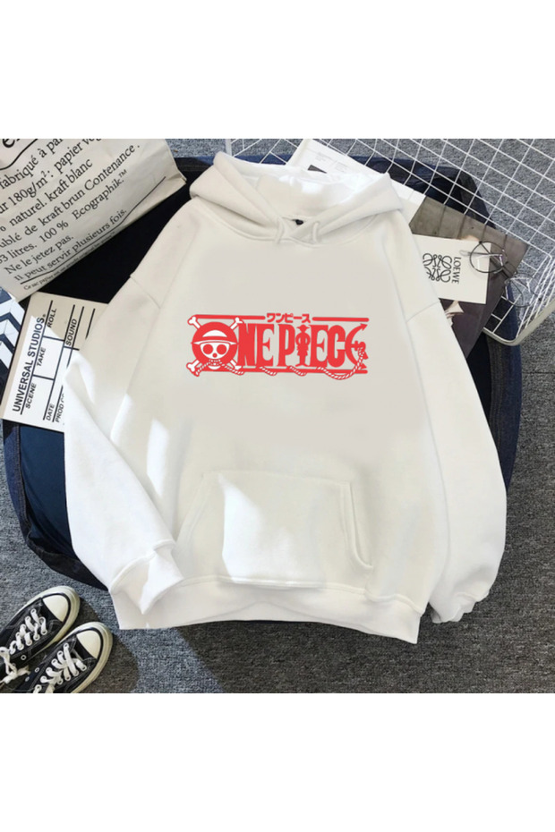 One Piece Anime Printed Hoodie - Model 43