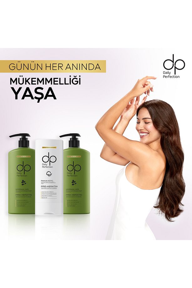 Şampuan Moringa Yağı 425 ml X 2 Adet & Saç Bakım Kremi Pamuk Sütü 350 ml - 4
