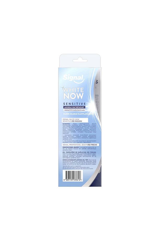 White Now Diş Macunu Sensitive 75 ml Diş Fırçası Profesyonel Bakım - 2