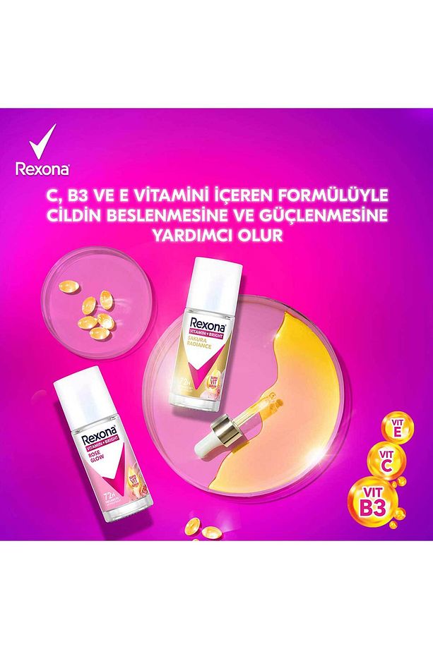 Vitamin Bright Kadın Roll On Deodorant Sakura Radiance 45 ml Rose Glow 45 ml - 6