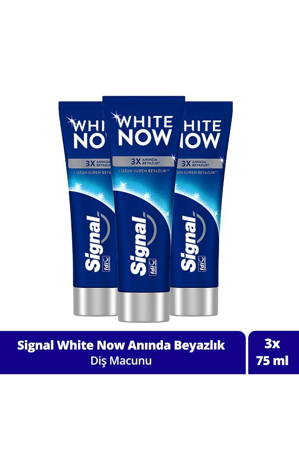 White Now Original Anında Beyazlatıcı Diş Macunu 75ml X3 - 1