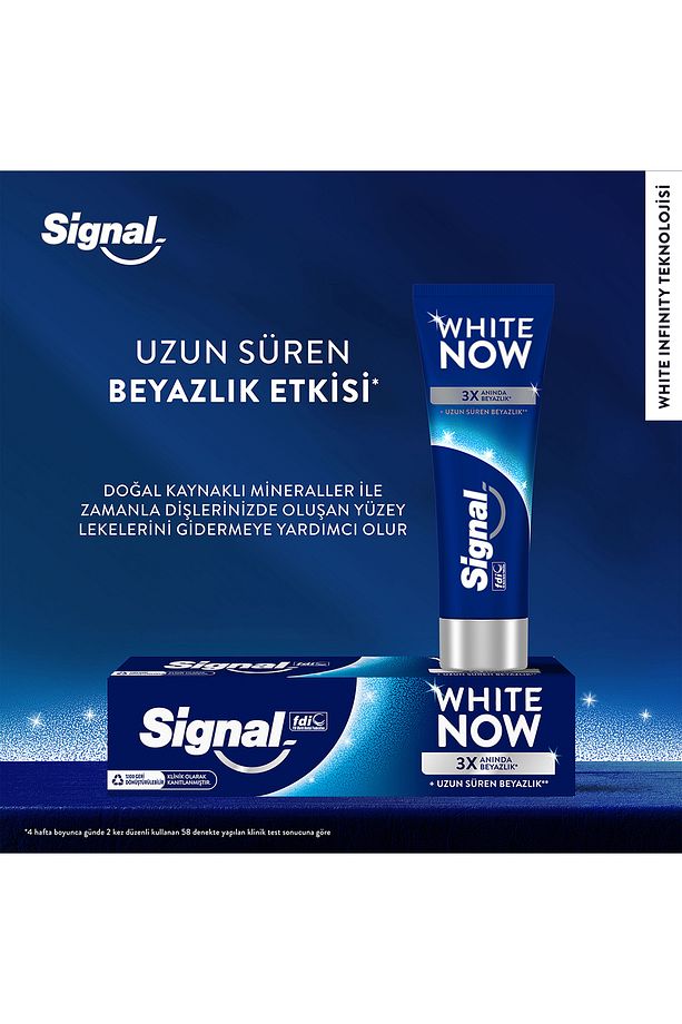 White Now Original Anında Beyazlatıcı Diş Macunu 75ml X3 - 4