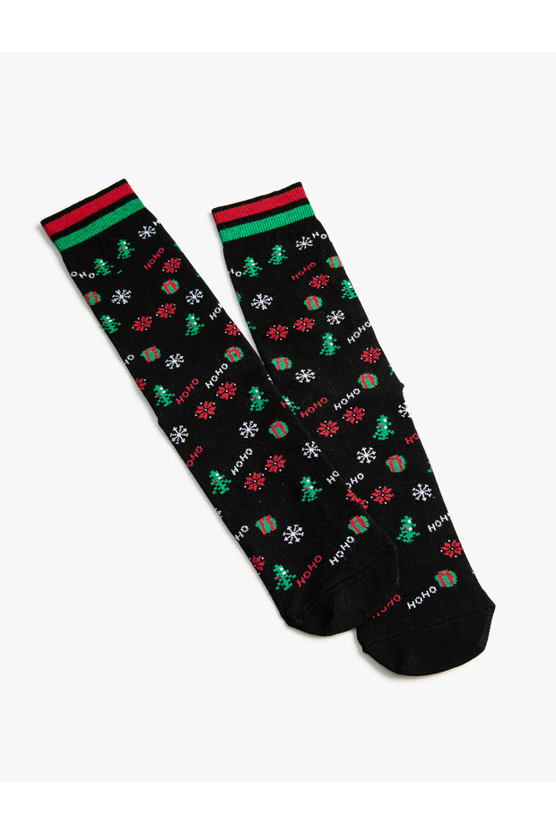 Cotton Christmas Themed Towel Socks