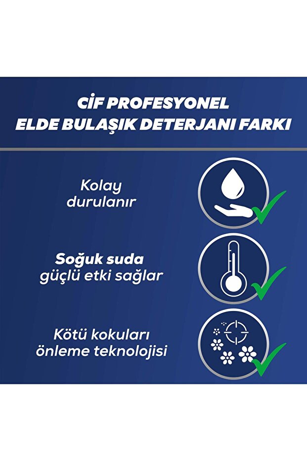 Profesyonel Bulaşık Deterjanı Elde Yıkama 5 L x2 - 4