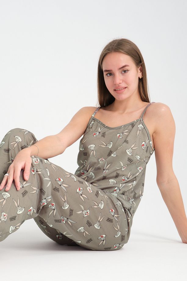 Rasa Askılı Pijama Takımı Bugs Süper Soft - 1