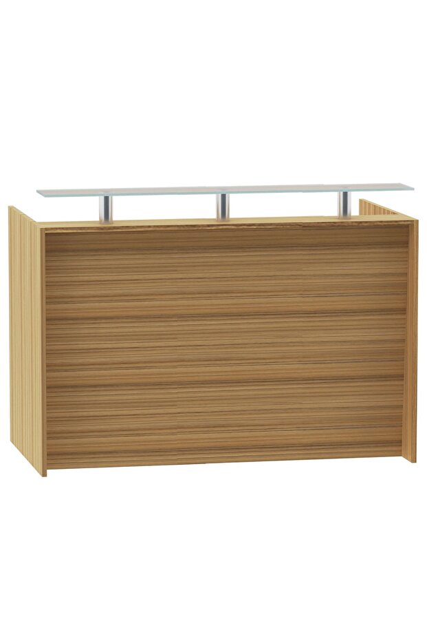Coco Bolo R06 Light Brown Office Reception Desk - 160cm