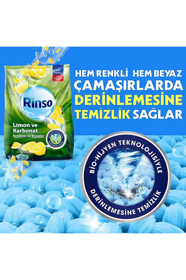 Sıvı Deterjan Kömür Siyahlığı 3lt 1adet Toz Deterjan Limon Renkli Ve Beyazlar 8kg 1adet - 5