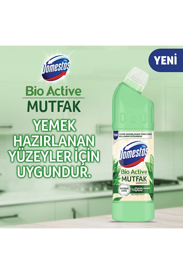 Çamaşır Suyu Bio Active Mutfak Yemek Hazırlanan Yüzeyler Için Kireç Sökücü 750 Mlx3 - 3