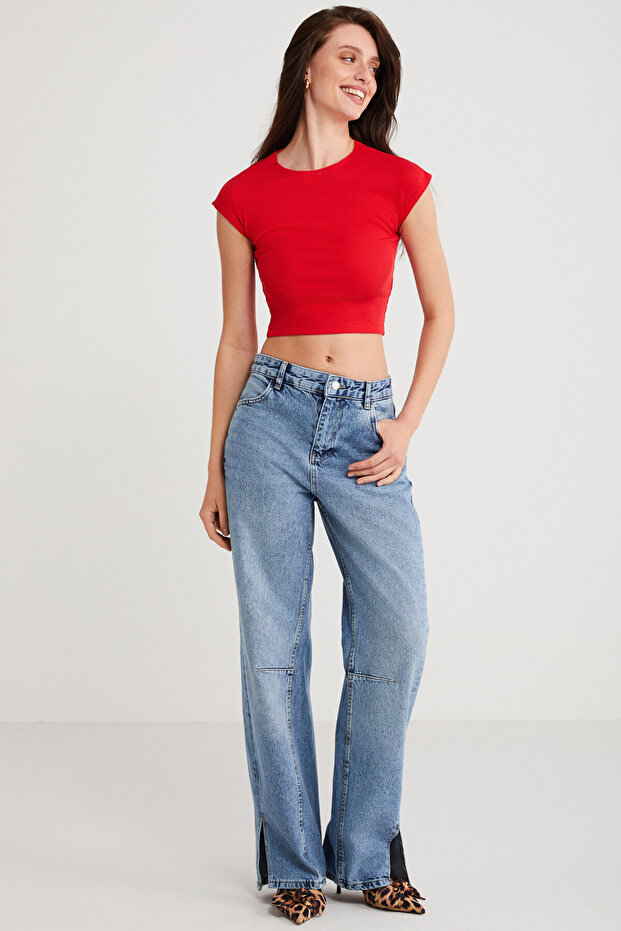 AYRA piros női mellszobor - 2