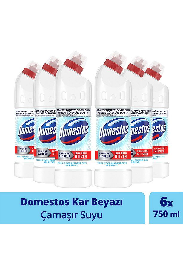 Yoğun Kıvamlı Çamaşır Suyu Kar Beyazı Maksimum Hijyen 750 ml 6 Adet - 1