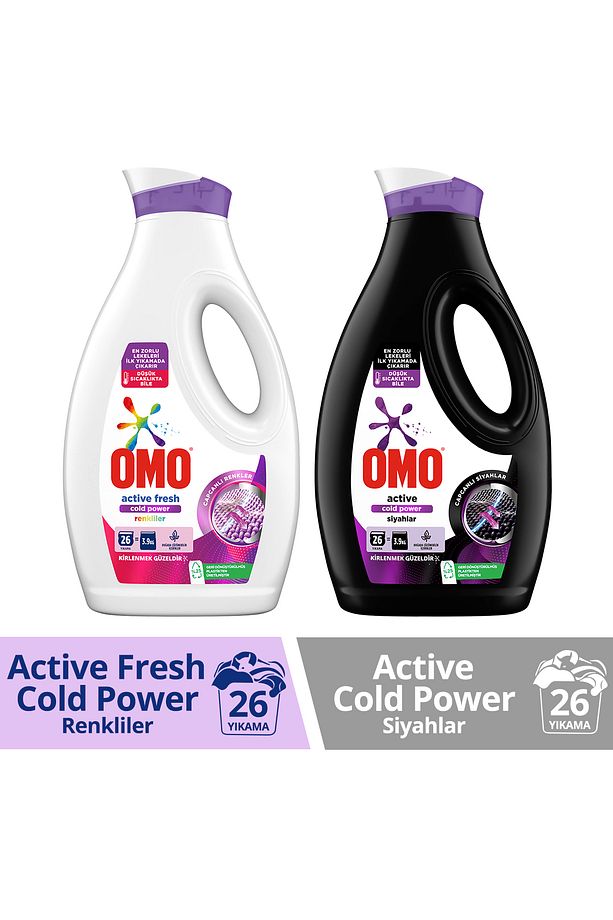 Deterjan Active Fresh Cold Power Renkliler 1690 ml X1 Active Cold Power Siyahlar 1690ml X1 - 1