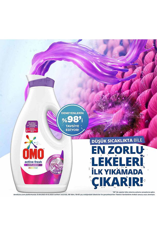 Sıvı Active Fresh Cold Power Renkliler Çamaşır Deterjanı 1690 ml X1 - 3