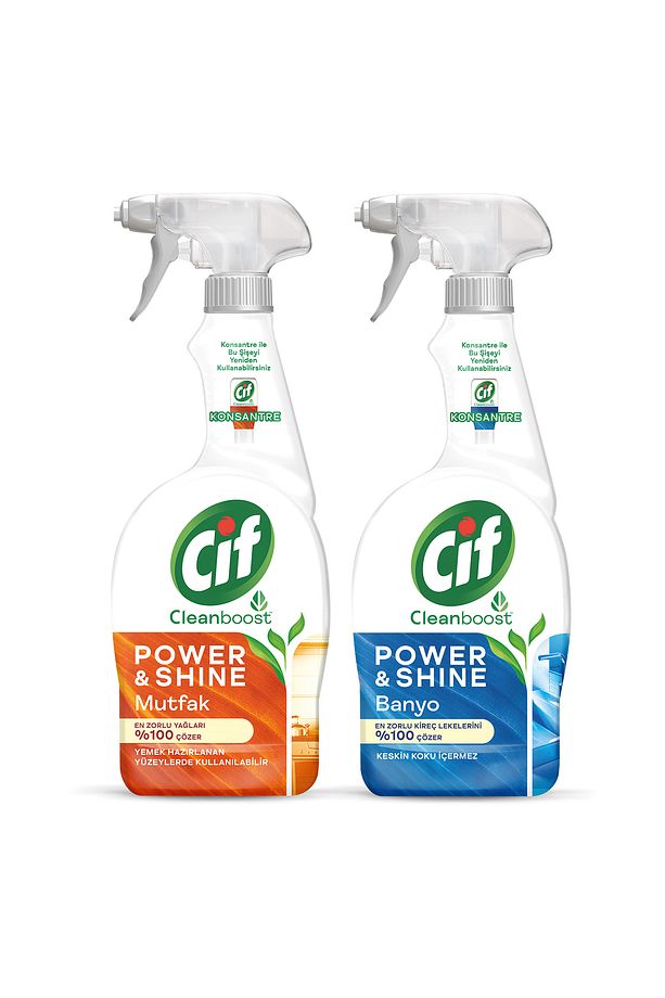 Sprey Temizleyici Power Shine Banyo 750ml 1adet Sprey Power Shine Mutfak 750ml 1adet - 2