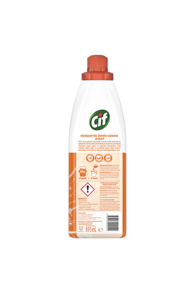 Konsantre Zemin Uzmanı Ahşap Portakal Çiçeği %100 Temizlik Ve Parlaklık 895 ml 2adet - 8