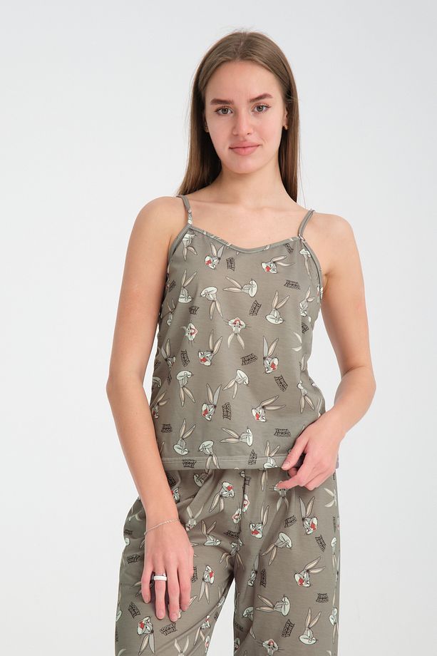 Rasa Askılı Pijama Takımı Bugs Süper Soft - 5