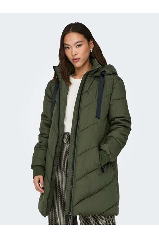 سترة Xs باللون الأخضر الداكن - 1