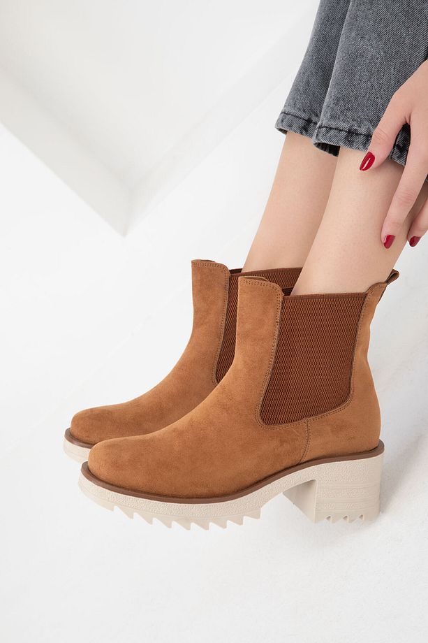 Taba Süet  Kadın Bot & Bootie 19940 - 4