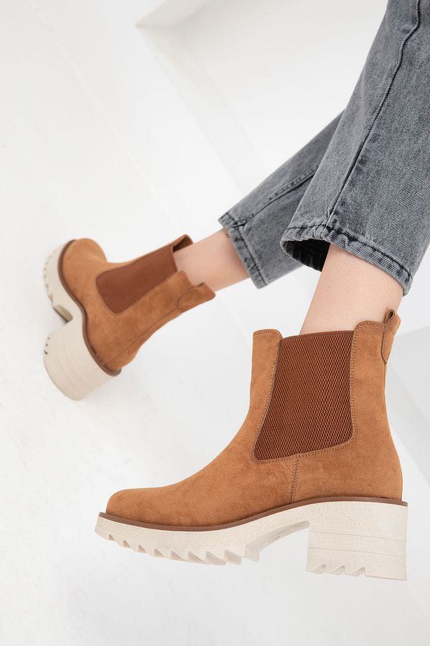 Taba Süet  Kadın Bot & Bootie 19940 - 5