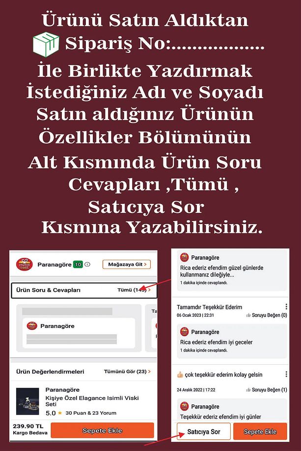 Kişiye Özel Class Isimli Viski Seti - 4