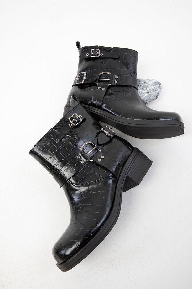 Siyah Krako Kadın Bot & Bootie 19678 - 2