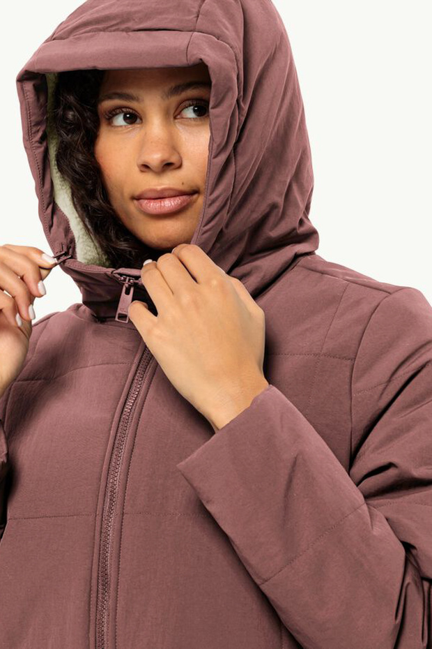 Fehér Scroll Parka - 3