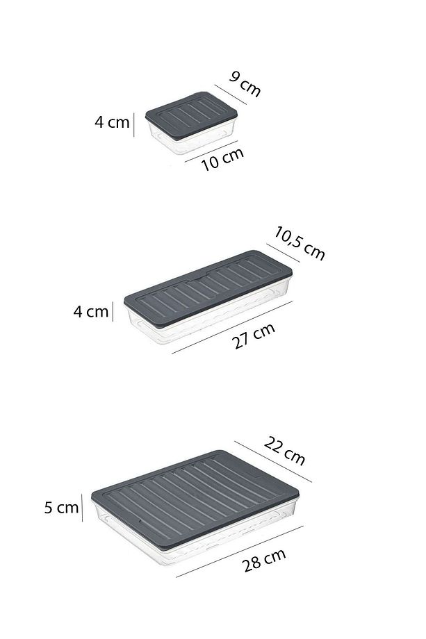 18 Parça Saklama Kabı , Mikrodalga Uyumlu Saklama Kabı 2x2500ml, 4x1000ml, 12x250ml - 2