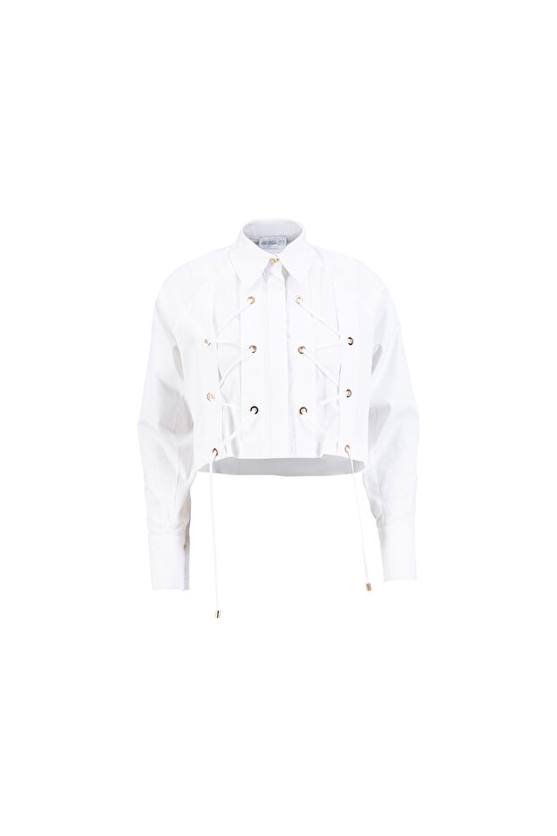 Tasarım Crop Gömlek - 2