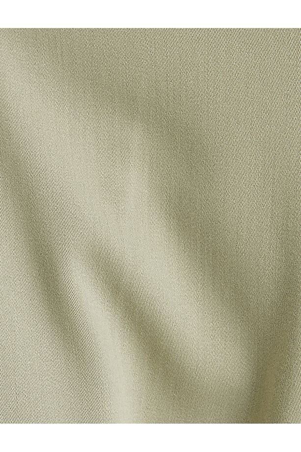 Kumaş Şort Oversize Pileli Chino Düğmeli Cep Detaylı - 6