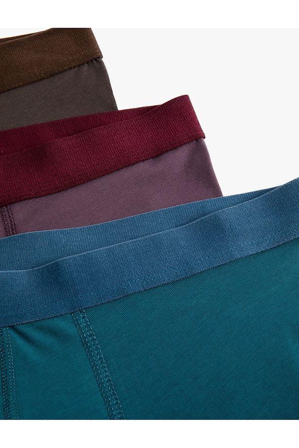 Pamuklu 3'lü Basic Boxer Seti - 5