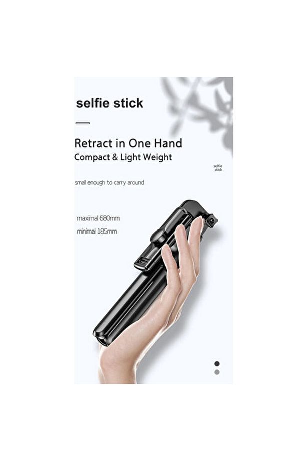 Bluetootlu Kablosuz Selfie Çubuğu Ve Tripod Max. 68 Cm - 5