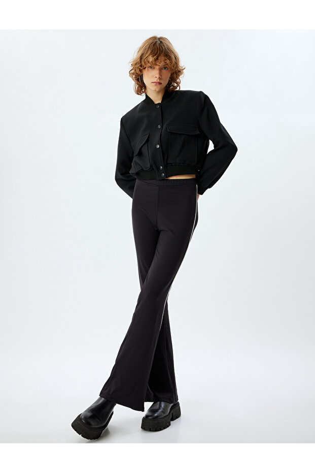 Kalhoty s elastickým pasem Slim Fit - 2