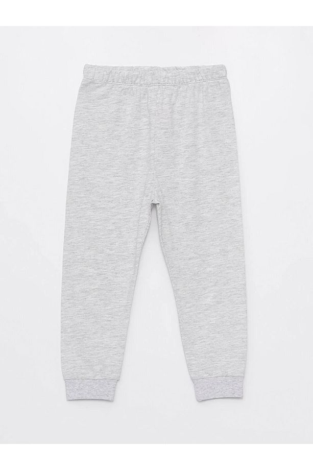LCW baby İndigo Bisiklet Yaka Uzun Kollu Baskılı Erkek Bebek Sweatshirt ve Eşofman Alt 2'li Takım - 4