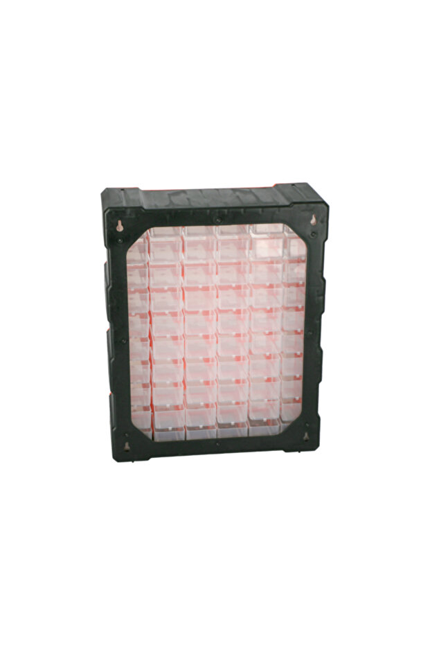 صندوق تخزين بلاستيكي متين وصغير الحجم يحتوي على 60 درجًا - 3