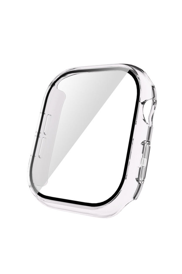 ساعة 10 مقاس 42 ملم، هيكل صلب من البولي كربونات مع واقي شاشة بإطار مطلي كهربائيًا CPPL Watch Guard 36 - فضي - 8