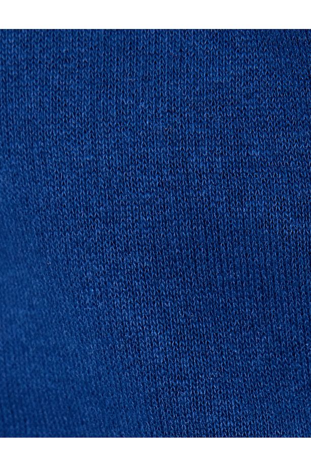 Mini Şort Beli Bağcıklı Slogan İşlemeli Kesik Paça Slim Fit Cep Detaylı - 6