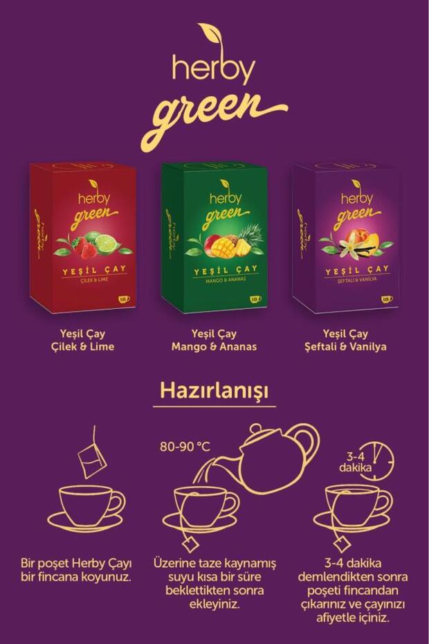 Yeşil Çay Şeftali Ve Vanilya - 5