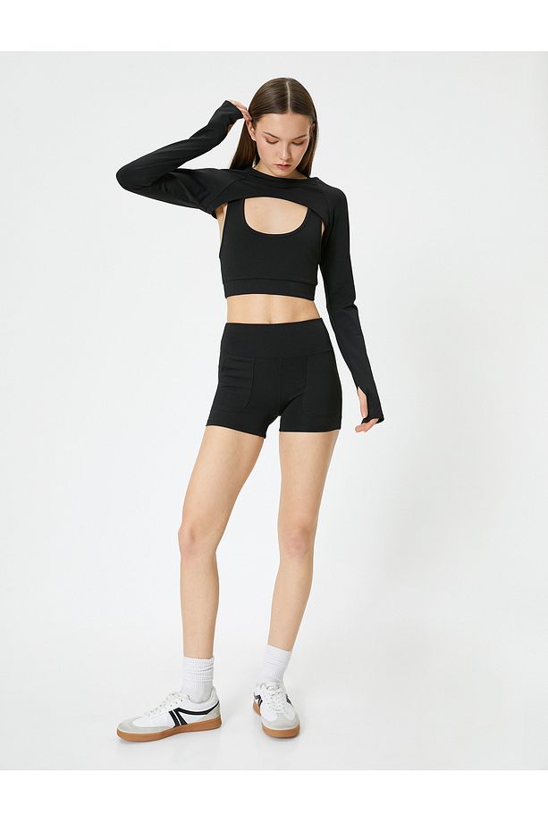 Cepli Ekstra Mini Spor Şort - 2