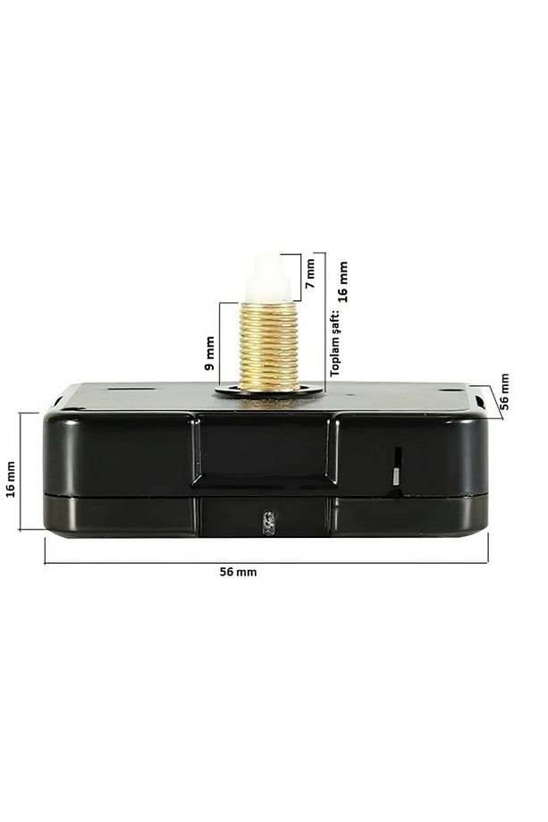 Duvar Saati Mekanizması 16 mm Şaft Askısız Model 1 - 4