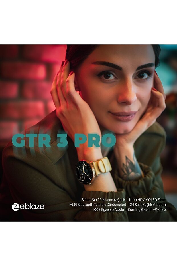Gtr 3 Pro - Şampanya Altını Akıllı Saat, Corning® Gorilla® Glass, Uyumlu Ultra Hd Amoled Ekran - 5
