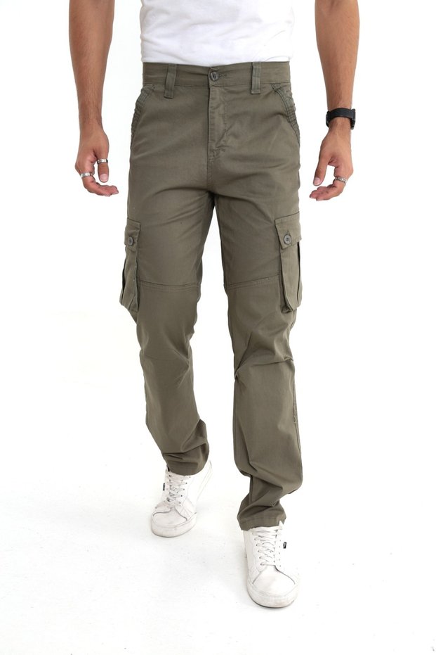 Cargo Pants Comfortable Cut Pocket Lycra Gabardine Fabric New Season