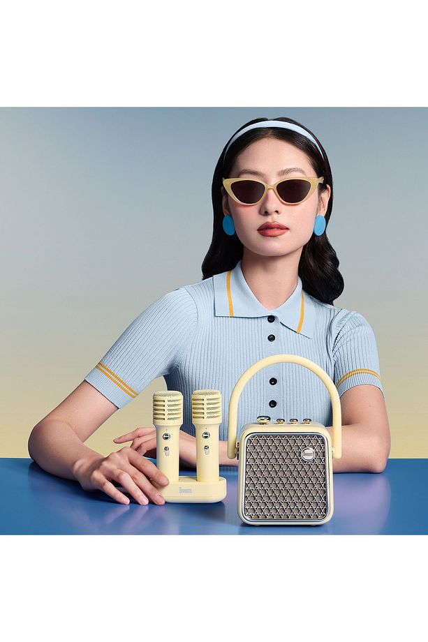 SongBird-SE Sarı Çift Mikrofonlu 18W Bluetooth Hoparlör - 9