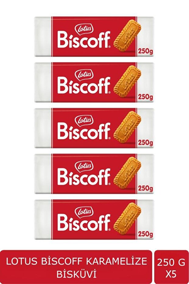 Biscoff Karamelize Bisküvi 250 gr - 5'li Paket - 1