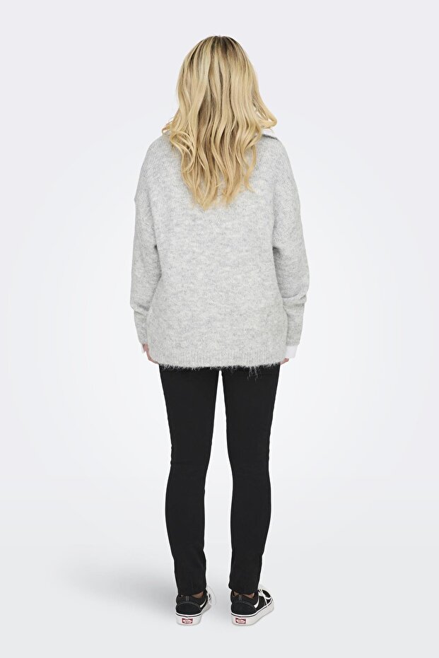 ONLMAGGIE LIFE LS SPLIT NECK CC KNT - 3