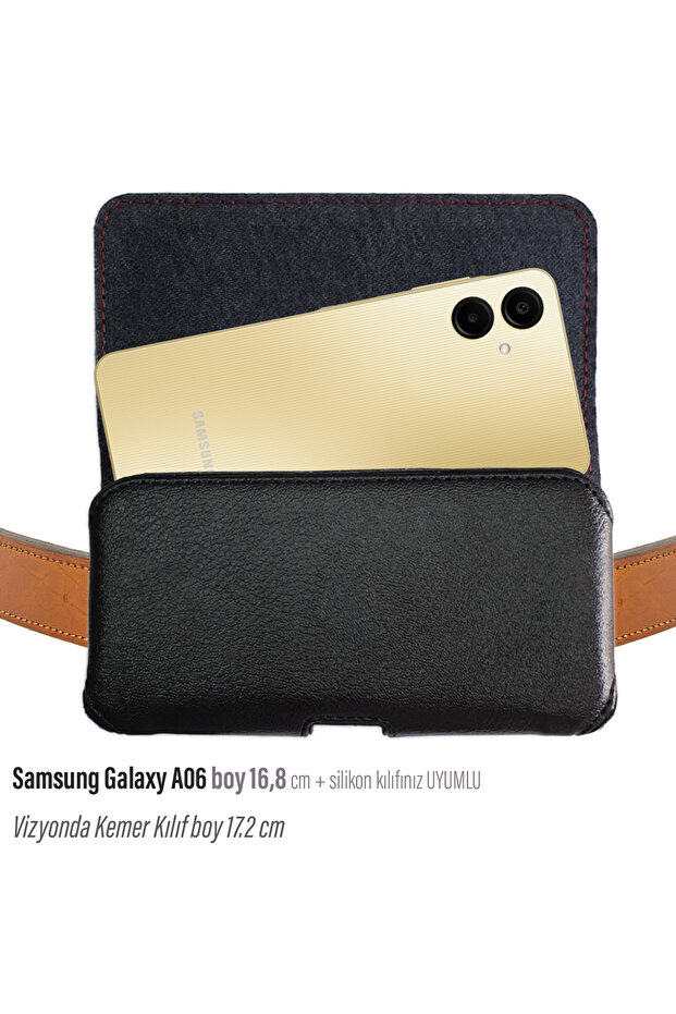 For Samsung Galaxy A06 Belt Case Cover Waist Purse Belt Case