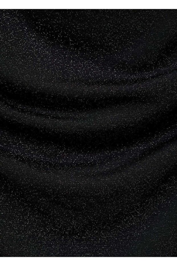 Drape yaka lureks elbise - 5